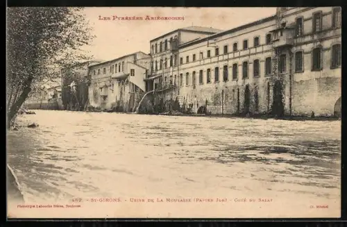 AK St-Girons, Les Pyrénées Ariégeoises, Usine de la Moulasse Papier Job, Coté du Salat