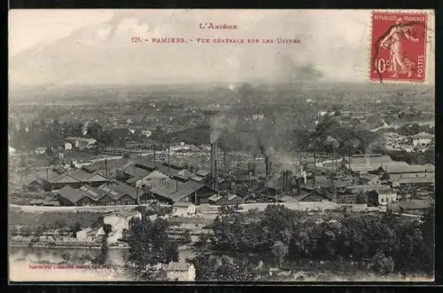 AK Pamiers /Ariège, Vue générale sur les Usines