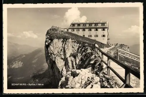 AK Schafberg, Hochgebirgsaussichtspunkt Schafberg-Spitze