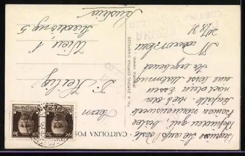 AK Cortina, Panorama con Monte Cristallo