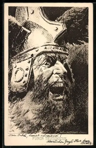 Künstler-AK Anton Hoffmann - München: Furor teutonicus, Antike