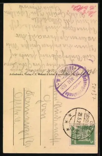 AK Schneegruben-Baude, Blick auf die Baude im Riesengebirge