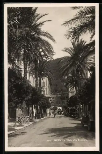 AK Nervi, Viale alla Stazione