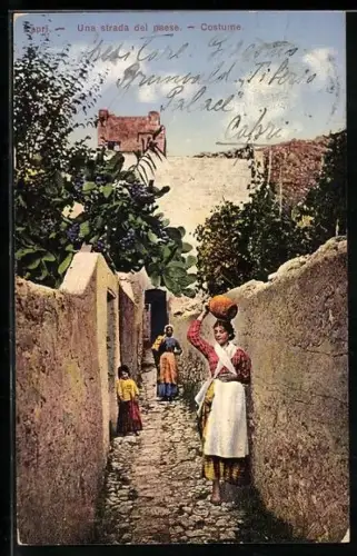 AK Capri, Una Strada del Paese - Costume