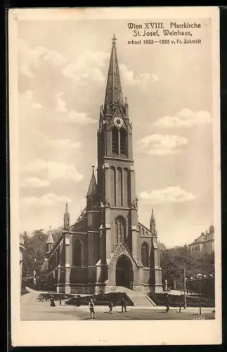 AK Wien, Pfarrkirche St. Josef, Deckertplatz