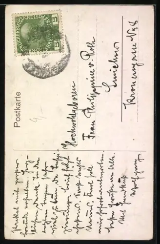 Künstler-AK sign.Gustav Brauner: Budweis / Ceske Budejovice, Partie an der Maltsch