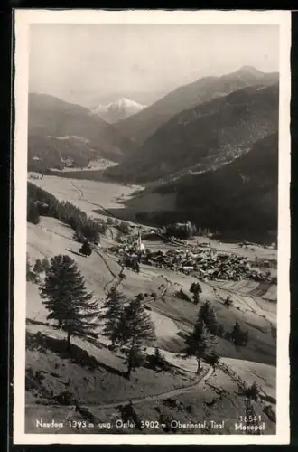 AK Nauders /Oberinntal, Blick auf den Ort und Umgebung