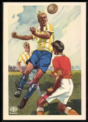 Künstler-AK Indanthren, Für Spiel und Sport!, Fussball