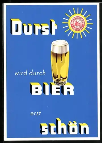 AK Durst wird durch Bier erst schön, Bierglas