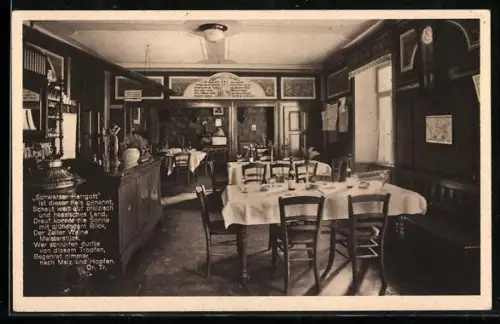 AK Zell /Pfalz, Gasthof zum Schwarzen Herrgott, Inh. Joseph Kennerknecht