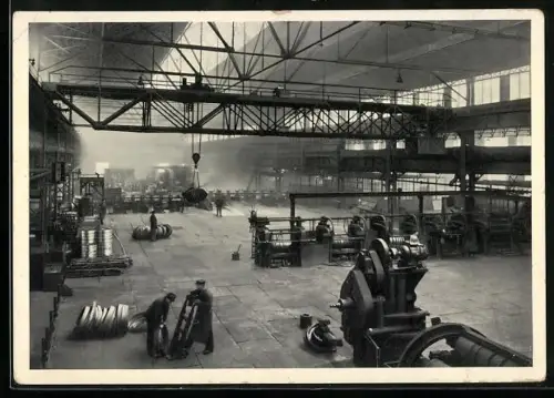 AK Berlin-Siemensstadt, Walzenstrasse im Metallwerk Siemens-Kabelwerk Gartenfeld