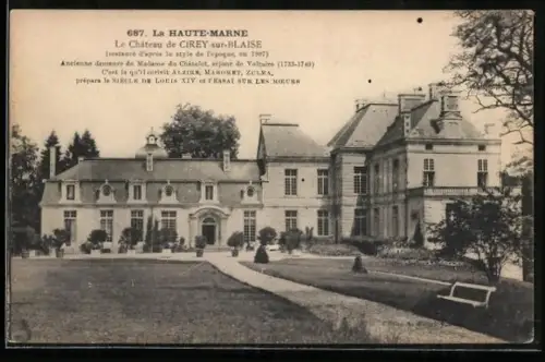 AK Cirey-sur-Blaise, Le Château de Cirey-sur-Blaise restauré d`après le style de l`époque en 1907
