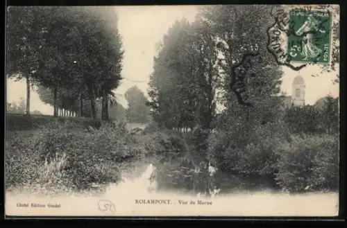 AK Rolampont, Vue de Marne