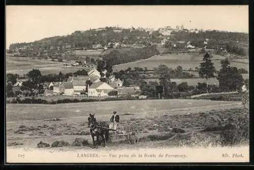 AK Langres, Vue prise de la Route de Perraney
