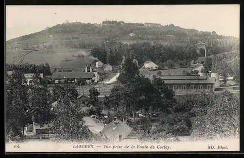 AK Langres, Vue prise de la Route de Corley
