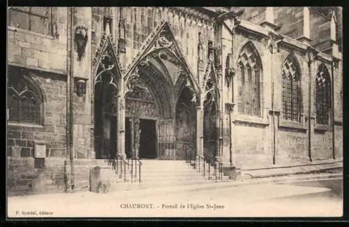AK Chaumont, Portail de l`Église St-Jean