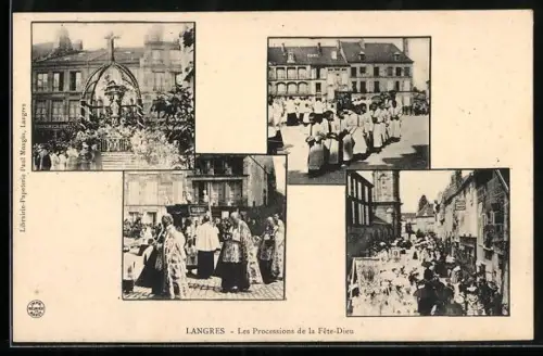 AK Langres, Les Processions de la Fête-Dieu