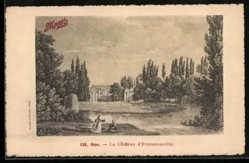 AK Ermenonville /Oise, Le Château d`Ermenonville