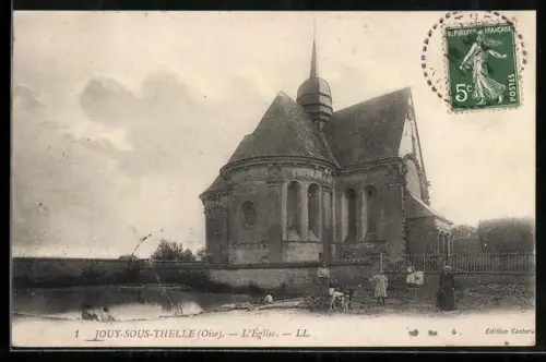 AK Jouy-sous-Thelle /Oise, L`Église