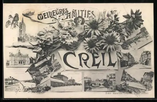 AK Creil, Meilleures Amitiés avec vues et motifs floraux