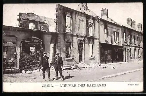 AK Creil, L`oeuvre des Barbares