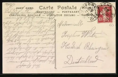 AK Compiègne, La Rue Sufferino et l`Hôtel du Rond-Royal