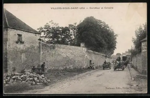 AK Villers-sous-Saint-Leu, Carrefour et Calvaire