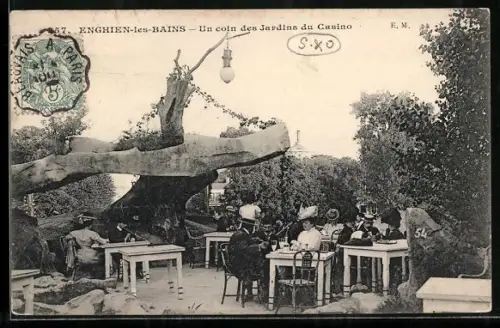 AK Enghien-les-Bains, Un coin des Jardins du Casino