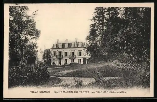 AK Saint-Martin-du-Tertre /Seine-et-Oise, Villa Diemer entourée de verdure