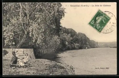 AK Vauréal /S.-et-O., La Jetée du Château