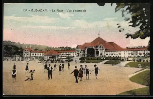 AK Isle-Adam, La Plage, Vue d`ensemble