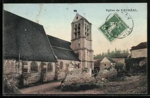AK Vauréal, Église de Vauréal