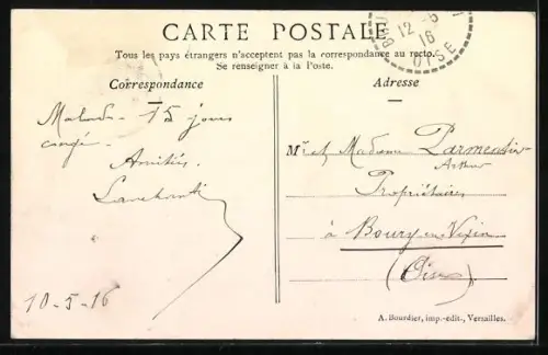 AK Vauréal, Église de Vauréal