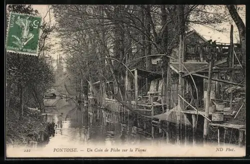 AK Pontoise, Un Coin de Pêche sur la Viosne