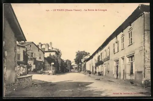 AK Le Vigen /Haute-Vienne, La Route de Limoges