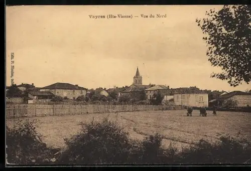 AK Vayres /Hte-Vienne, Vue du Nord