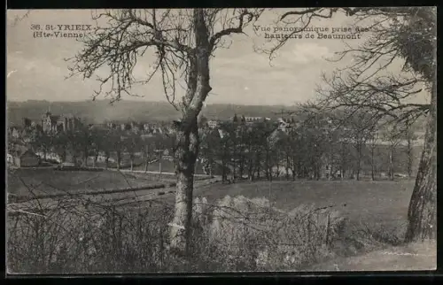 AK St. Yrieix /Hte.-Vienne, Vue panoramique prise des hauteurs de Beaumont