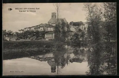 AK Bellac /Ht.-Vienne, Vue sur le Vincou