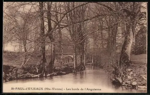 AK St-Paul-d`Eyjeaux /Hte-Vienne, Les bords de l`Anguienne