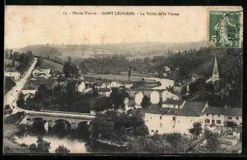 AK Saint Léonard /Haute-Vienne, La Vallée de la Vienne