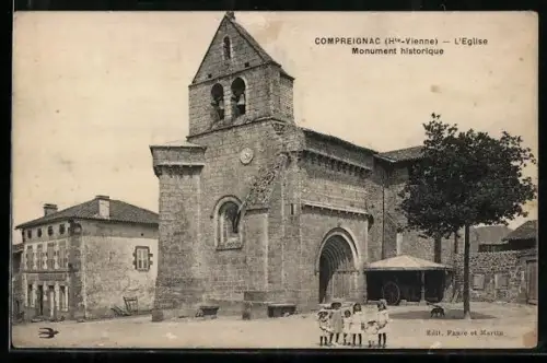 AK Compreignac /Hte.-Vienne, L`Église monument historique