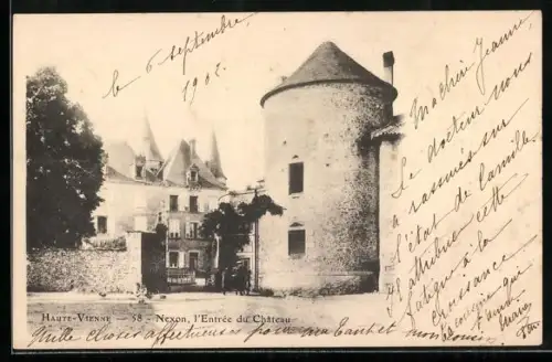 AK Nexon /Haute-Vienne, L`Entrée du Château
