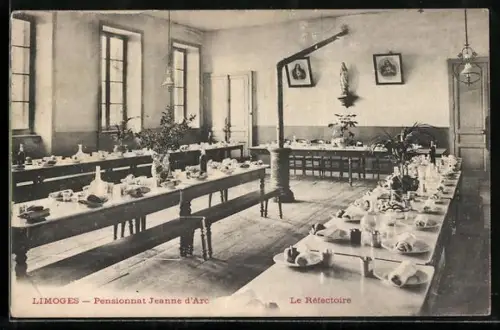 AK Limoges, Pensionnat Jeanne d`Arc, Le Réfectoire