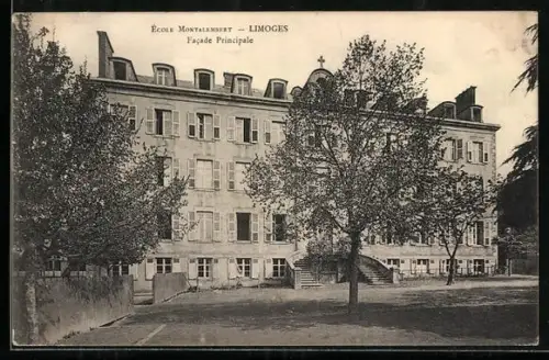 AK Limoges, École Montalembert, Facade Principale