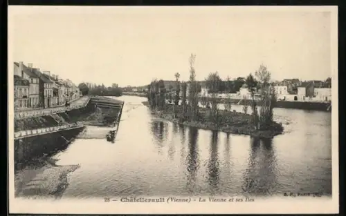 AK Châtellerault /Vienne, La Vienne et ses îles