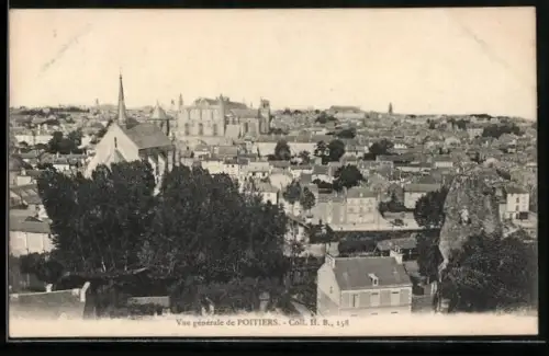 AK Poitiers, Vue générale de la ville