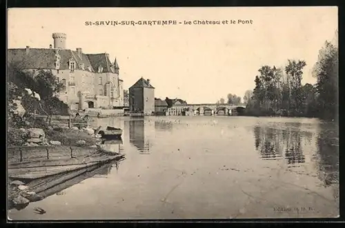 AK St-Savin-sur-Gartempe, Le Château et le Pont