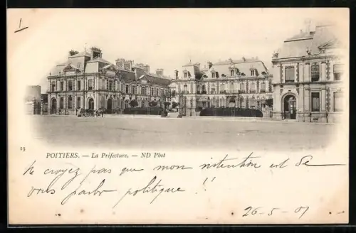AK Poitiers, La Préfecture