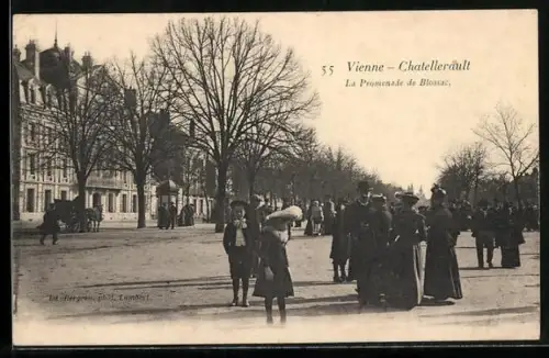 AK Châtellerault, La Promenade de Blossac