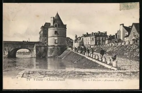 AK Châtellerault, Quai de l`Abattoir, Abreuvoir du Pont